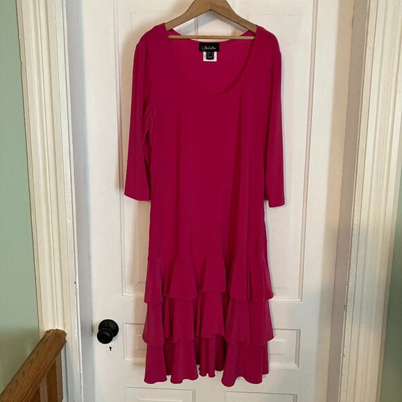 Gorgeous Fuschia Statement Dress - Picture 1 of 5
